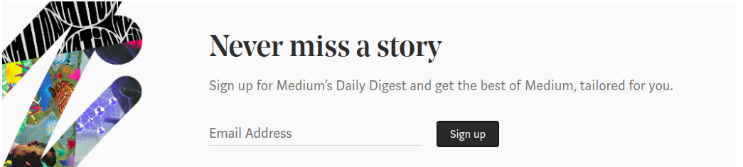 medium home page